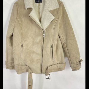 H&M Tan Trench Coat with Cream Lining